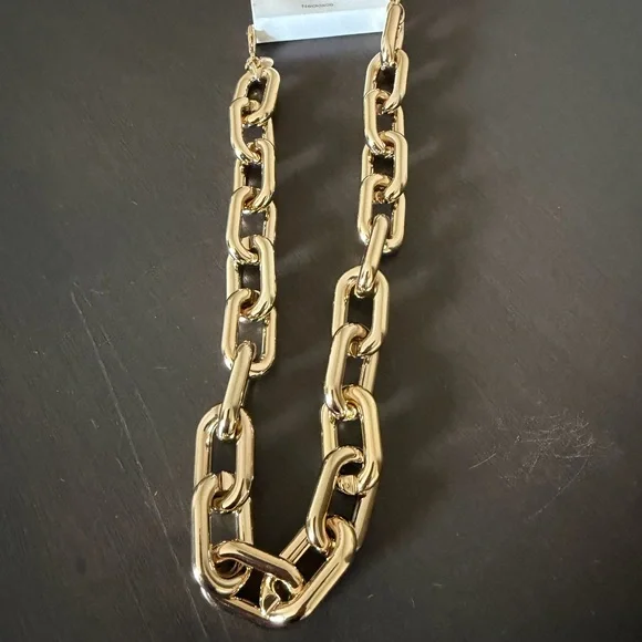 J. Crew Gold Chunky Link Necklace - Picture 3 of 6